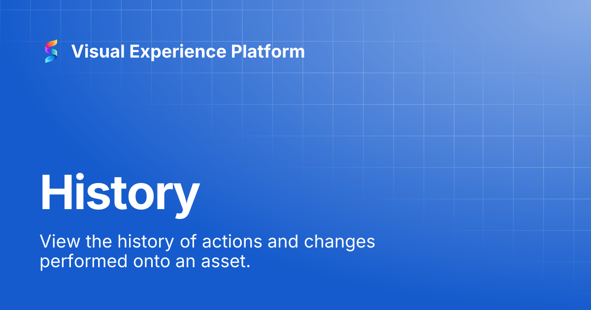 History | Visual Experience Platform